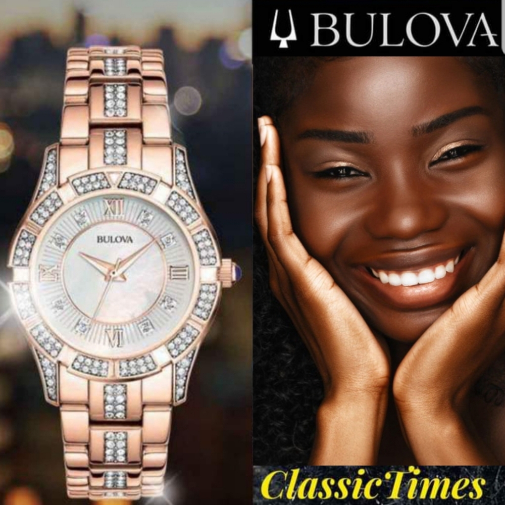 Women's Rose Gold Mother of Pearl Dial watch new